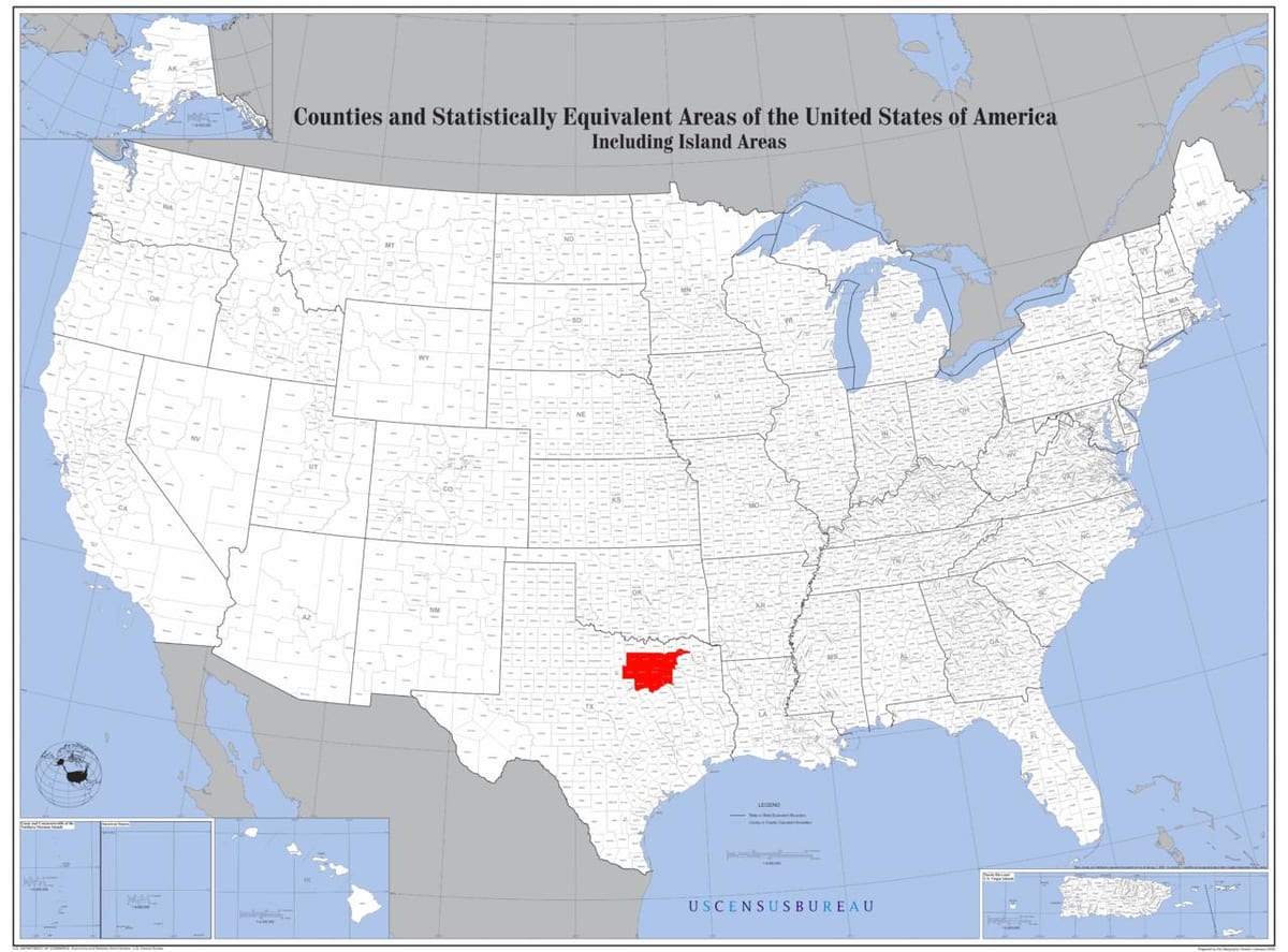ಡಲ್ಲಾಸ್ ಮೇಲೆ usa ನಕ್ಷೆ