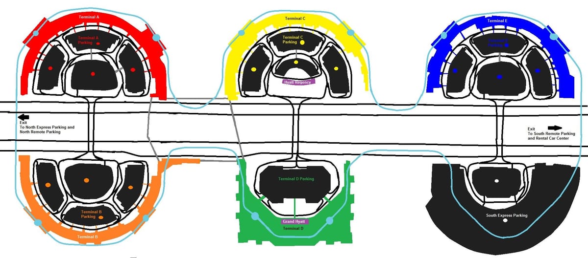 DFW ಏರ್ಪೋರ್ಟ್ ಟರ್ಮಿನಲ್ c ನಕ್ಷೆ